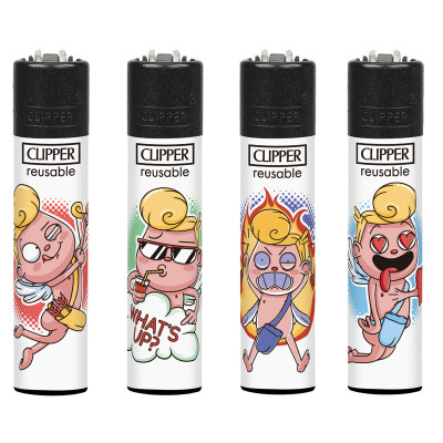 CLIPPER LARGE FUNNY CUPID BW LB